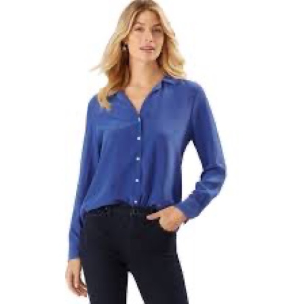 Tommy Bahama Tove silk pajama collar shirt